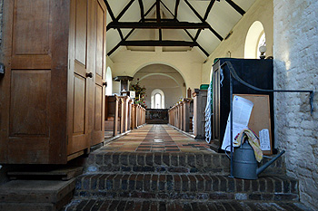 The interior looking east January 2013
